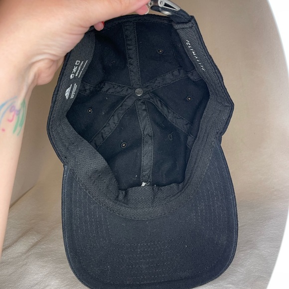 ADIDAS. Black Adjustable Hat. - Picture 3 of 4